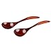 Sealike Vintage Chinese Style Handcrafted Wooden Soup Spoon Set of 2 with a stylus