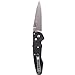 Benchmade -Emissary 477 Knife, Drop Point Blade, Black Handle, Made in The USA