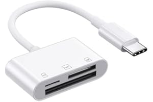 SD Card Reader, High-Speed USB C to Micro SD Card Adapter 3 Slots for SD/Micro SD/SDHC/SDXC/MMC