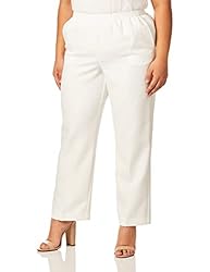 Alfred Dunner Women's Solid Medium Pant Size 12 White
