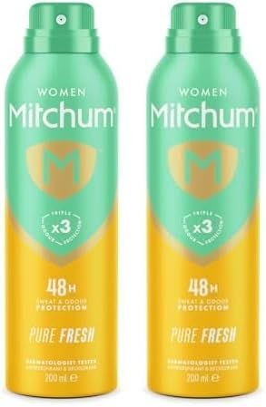 Mitchum Women Triple Odor Defense 48HR Aerosol Deodorant Pure Fresh 200 ml Pack