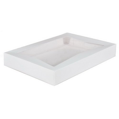 Southern Champion Tray 24543 Paperboard White Window Bakery Box, 16