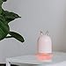 WEY&FLY Mini Humidifier with LED Light, Mini Cool Mist Humidifier USB Portable Air Humidifier with Auto Shut-Off, for Bedroom, Baby Room, Home Yoga Office Spa Desktop (Pink)
