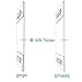 Wall Mount Acrylic Sign Holder with Tape Adhesive for Office, Home, Store, Restaurant, No Drilling - Horizontal (5x7)