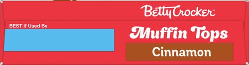 BETTY CROCKER MUFFIN TOPS MIX, CINNAMON, WITH TOPPING, 13.4 OZ