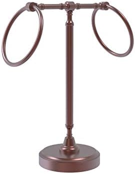 Allied Brass Rwm3 Vanity Top 2 Ring Guest Towel Holder Antique Copper