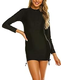 Camiseta de manga larga con cremallera ajustable para dama