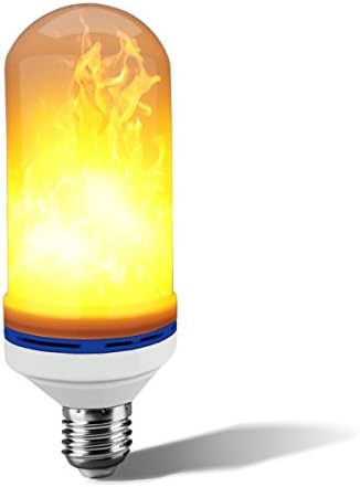 Flame Light, HeQiao LED Flame Bulb Universal E26 Fire Bulb LED Flickering Festival Atmosphere Decoration for Home Office Bar
