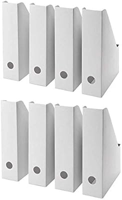 ikea fluns white magazine file white set of 8