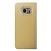 Galaxy S7 Edge Case, AICase Luxury Translucent View Window Sleep/Wake Up Function Cover Mirror Screen Flip Electroplate Plating Stand Full Body Protective Case for Samsung Galaxy S7 Edge (Gold)