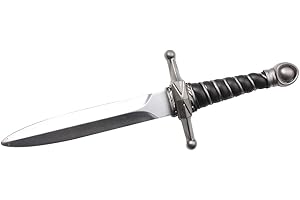 KinStore Medieval Foam Tactical Survival Hunting Knife Dagger LARP Halloween Blade Samurai Ninja Cosplay Costume (B)