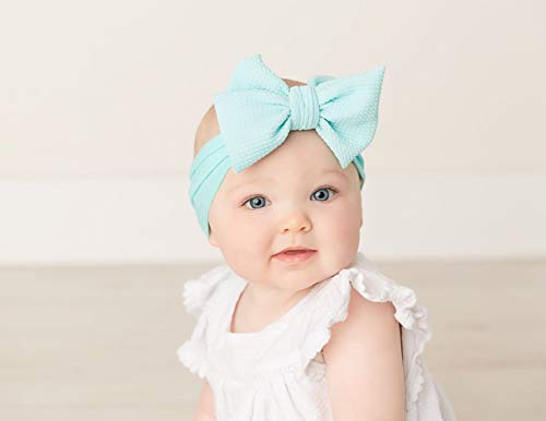 Baby Headbands Turban Knotted, Girl's Hairbands for Newborn, Toddler and Children's (10Pack-CL21) - Thumbnail 2