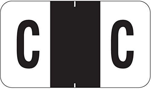 Jeter 2500 Compatible "C" Labels, Laminated Stock, 15/16" X 1-5/8" Individual Letters - Roll of 500