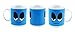 Coffee Mug - Blue Wake Up Color Changing Heat Sensitive Ceramic Cup - 11oz