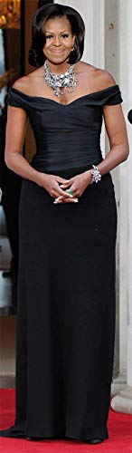 aahs!! Engraving Barack Obama and Michelle Life-Size Standup Poster (Michelle Obama Black Dress) - Thumbnail 3