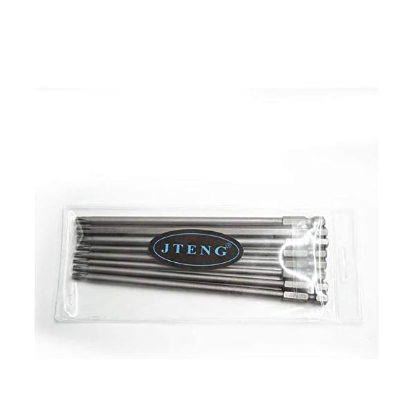 JTENG 8 StÃ¼ck 150mm Torx Bits Schraubendreher Set Extra lang und magnetisch T8-T40 1/4 Zoll Sechskant Schaft Elektrische Schraubendreher Werkzeuge – Bild 8
