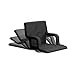 ZEYU HOME Stadium Seat Reclining Bleacher Chair Folding with Back/Sport Chair Reclines Perfect for Bleachers Lawns and Backyards Extra Wide Version (Black)