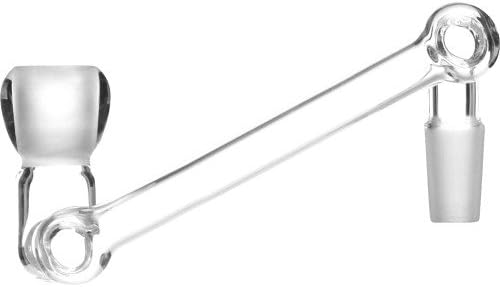 12-1269 SCIENTIFIC INDUSTRIAL JOINTS - FEMALE TO MALE DROPDOWN ADAPTER PREMIUM CLEAR 14MM FEMALE TO 14MM MALE