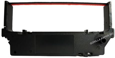 Gorilla Supply RC700BR Compatible Ink Ribbon SP 700 For Star SP700 712 RC700 30980720 (Black/Red)