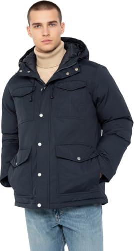 Schott NYC Parka Poches Plaquees Schott Bairon Navy