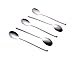 Korean Spoon,Stainless Steel Long Handle Soup Spoons,Long Tablespoon,Coffee Spoon,Silver,Pack of 5 (8.7x1.6 inches)