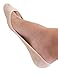 No Show Socks for Women by Jays, Extra Large Silicon Grip, 4 for the Price of 3 - Beige, Size M