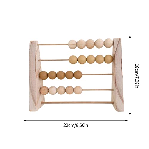 WOODEN ABACUS KIDS Abacus Counting Tool Math Game Toy For 3-6 Years Old