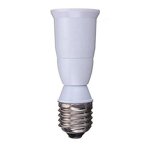 Photo 1 of YI Lighting E26 to E26 Socket Extender, Medium Base, White, 75W Max, 36.5mm x 95.5mm