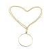 QiCheng&LYS 1-3/4 Inch Optical Magnifier Lens and 36-Inch Gold Chain for Library, Reading Fine Print, Zooming, Increase Vision primary