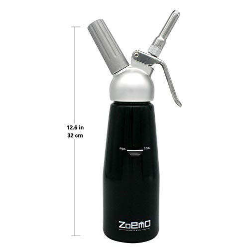 ZOEMO Profesional Whipped Cream Dispenser Ugraded Full Metal Cream