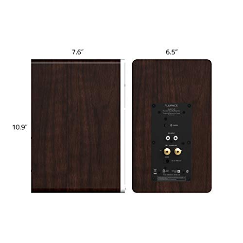 Fluance-Ai40WW-Powered-Two-Way-5-20-Bookshelf-Speakers-with-70W-Class-D-Amplifier-for-Turntable-PC-HDTV-Bluetooth-aptX-Wireless-Music-Streaming-White-Walnut