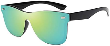 Anqeeso Reflective Mirror Rimless Sunglasses Vintage Retro Style Wayfarer Glasses