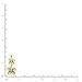 Honolulu Jewelry Company 14k Yellow Gold Plated Sterling Silver CZ Two Plumeria Pendant Necklace with 18