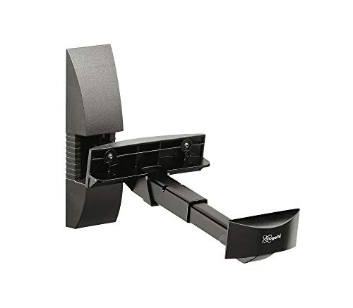 Vogel's VLB 200 Universal Speaker Wall Bracket, Swivels up to 90º (Left/Right), Tiltable up to 15º, Max. 44 lbs (20 kg), Black, 2 Brackets