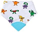 2 in 1 Teething Bib- Blue Fruit