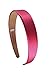 Funny Girl Designs 1 Inch Wide Satin Headband (Hot Pink)