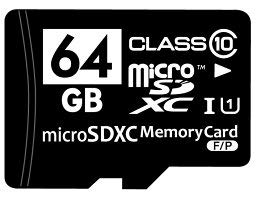 マイクロン microSDXCカード 64GB Class10 UHS-I対応の商品画像