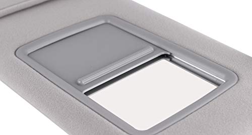 UNIGT Passenger Sun Visor for 2007 2008 2009 2010 2011 Toyota Camry/Hybrid Right Side Sunvisor Replacement, 74310-06750-B0 (Gray/No Sunroof) - Thumbnail 2