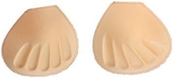 Dect 3 Pairs Sweat Absorb Push Up Bra Pads,Enhancement Inserts For Swimwear Sports Bikini Top Yoga top(Nude)