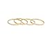 luzen 7pcs Simple Gold-Tone Shiny Cute Gothic Punk Stack Plain Above Knuckle Midi Finger Band Rings Joint Mid Ring Set Tip Stacking Rings (Gold)