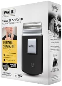 Travel Shaver Rasoio elettrico senza fili e ricaricabile per uomini, ottimo per i viaggi, per tagliare i capelli e la barba, compatto e portatile