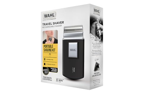 Wahl Travel Shaver Cordless Rechargeable Electric Shaver for Men - Great for Travel, Hair Trimming and Beard - Compact and Portable