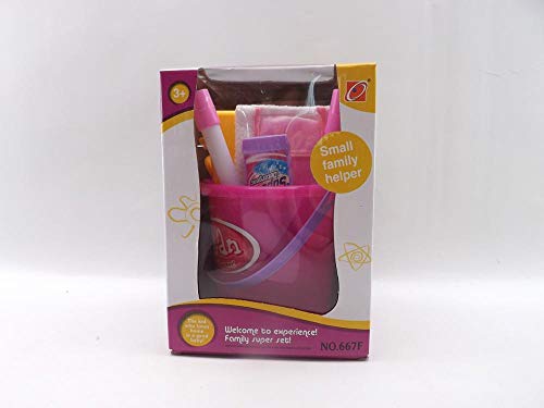 MeeYum Kids Pretend Play Housekeeping Help Cleanup Floor Toy Set Includes Mop, Bucket and Accessories