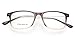 Flowertree Unisex S9352 Lightweight Super Thin Arm Wayfarer 52mm Glasses (Gradient brown)