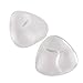 E-FAK Women's Bra Inserts Silicone Breast Enhancer Shaper Push up Bra Pads (White) (Size 3.54