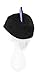 Mrawp Women's Black Fleece Beanie Cat Hat (Black with Purple)