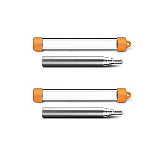 HanleyDepot Pocket-Size Bellows Collapsible Fire Tool, 2-Pack Telescoping Fire Blower