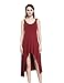 Tshirt Dress Beach Backless High Low Dresses for Women Sleeveless A-line Summer Shift