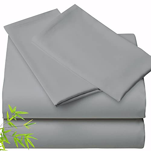 Bamboo Sheet Set 100 Bamboo Sheets King Size Soft Sheets, Cooling