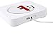 HENGTPUR CD Player Vertical Loading Wall Mountable Bluetooth with Remote Control Built-in HiFi Speakers USB MP3 3.5mm Headphone Jack AUX input/output, White （with stent）thumb 3